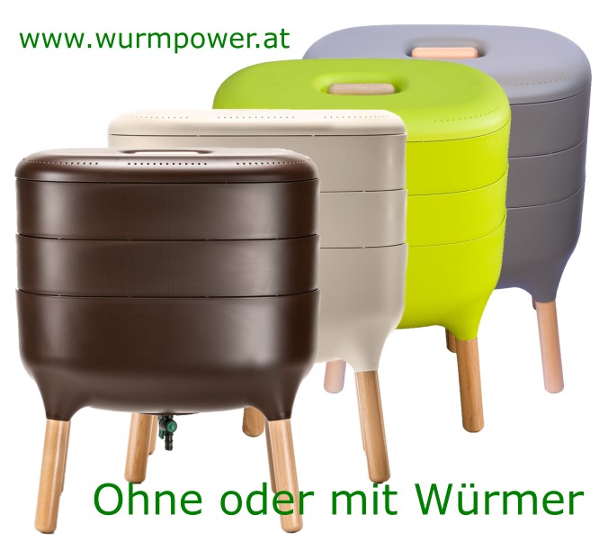 Wurmkomposter Urbalive Küche Wohnung Wurm Kiste Farm Würmer Balkon Box Komposter braun 